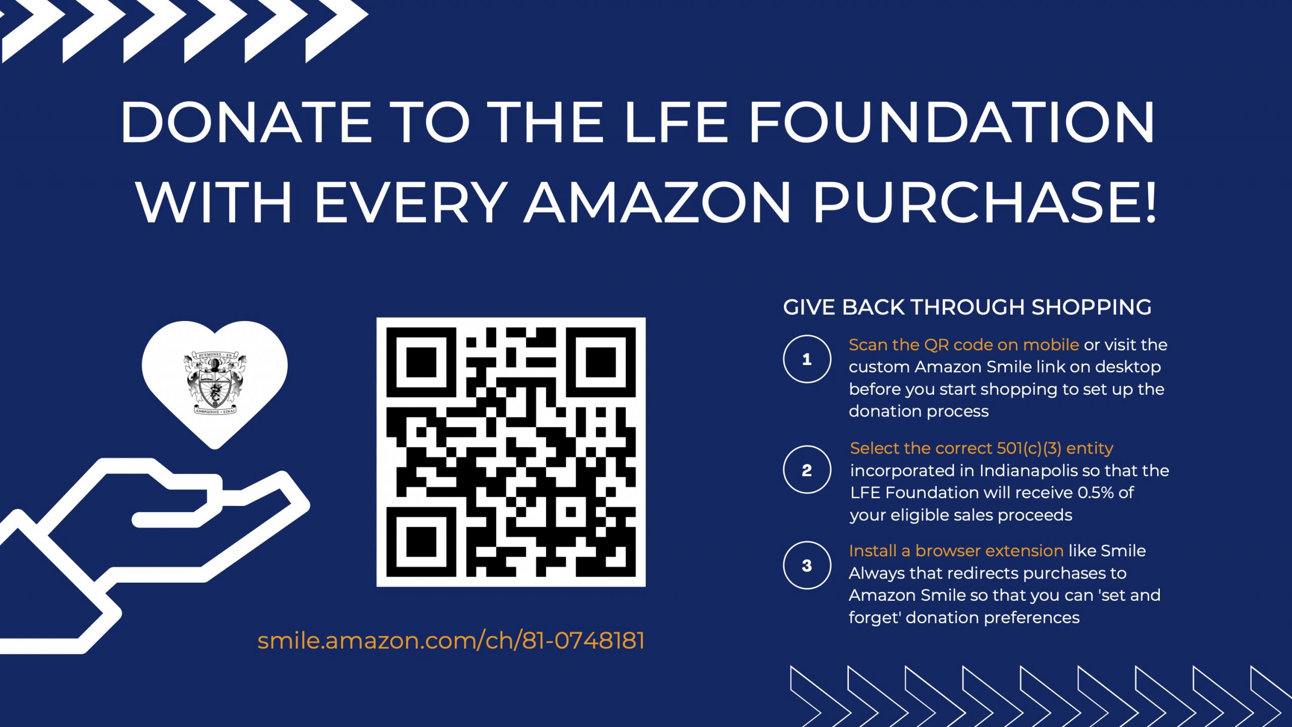 Donate with Amazon Smile