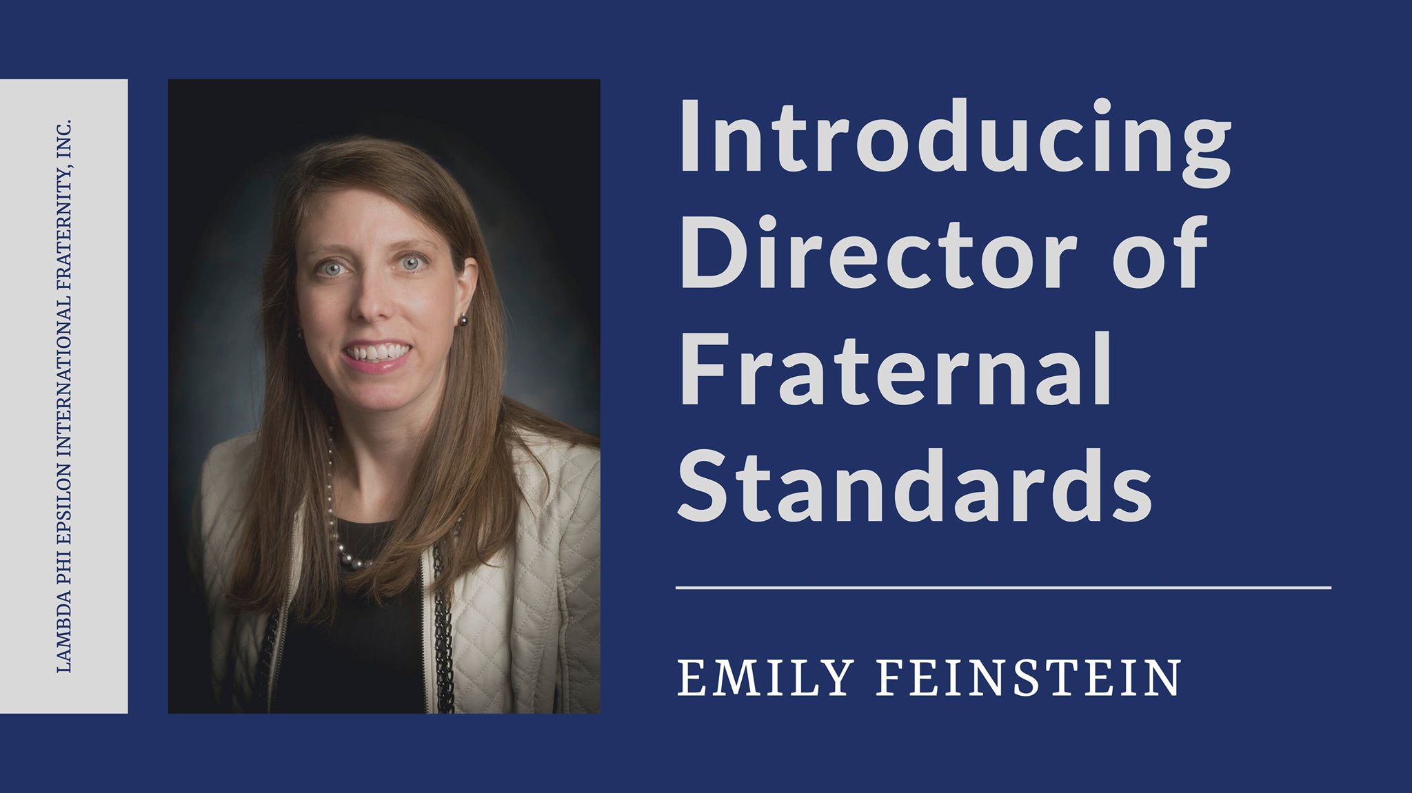 Emily Feinstein hired as Director of Fraternal Standards