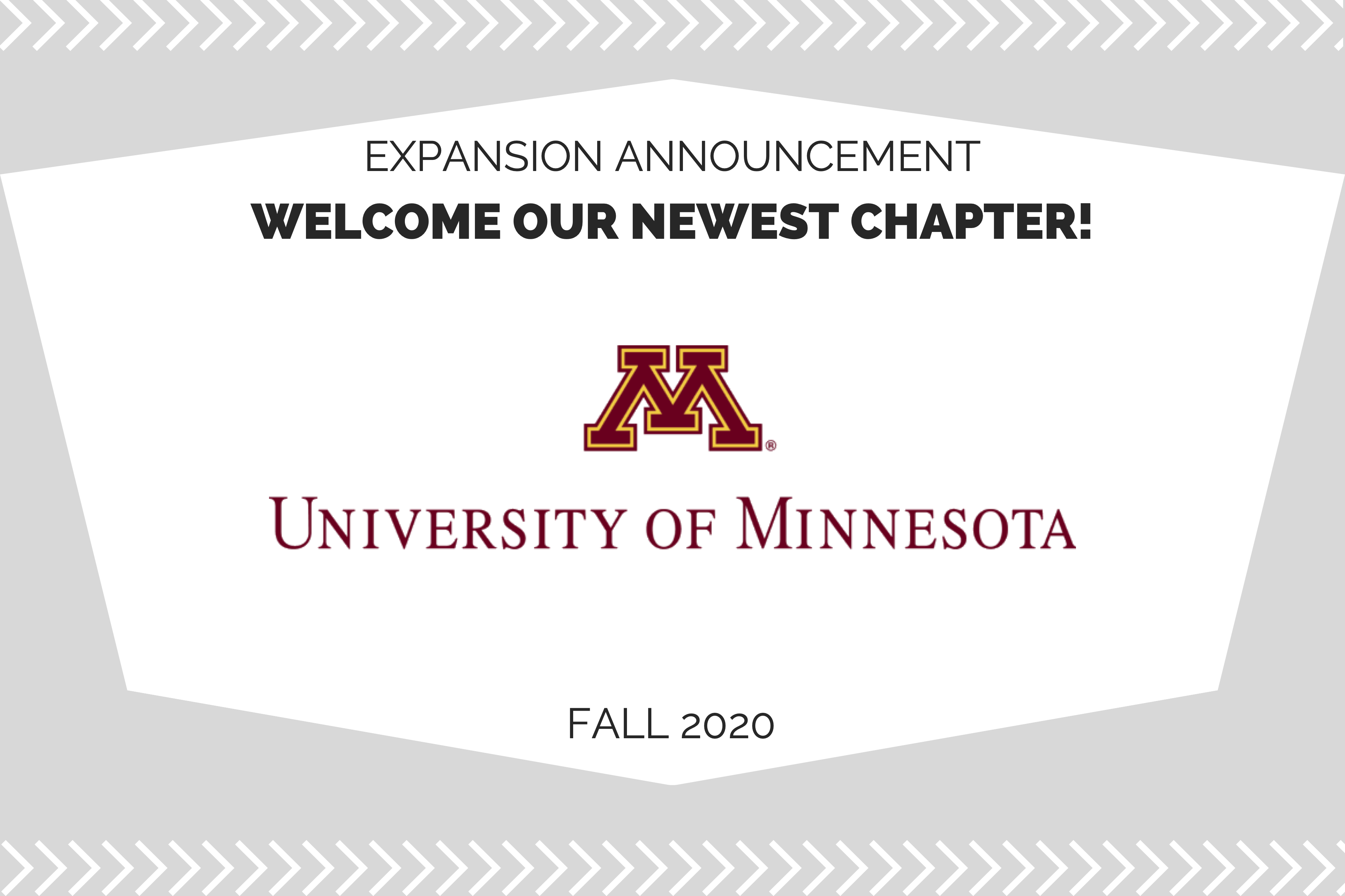 Welcome our newest chapter at the University of Minnesota