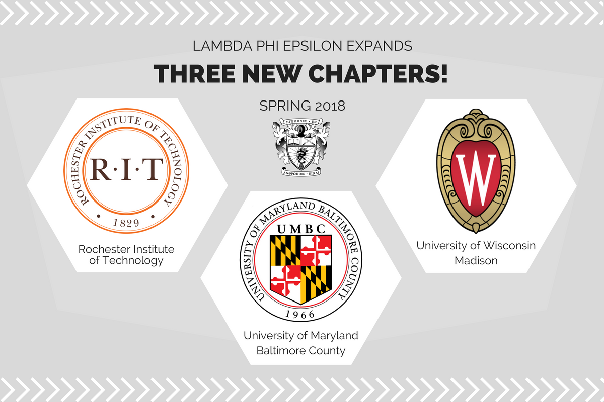 Three New Chapters at RIT, UMBC, UWM