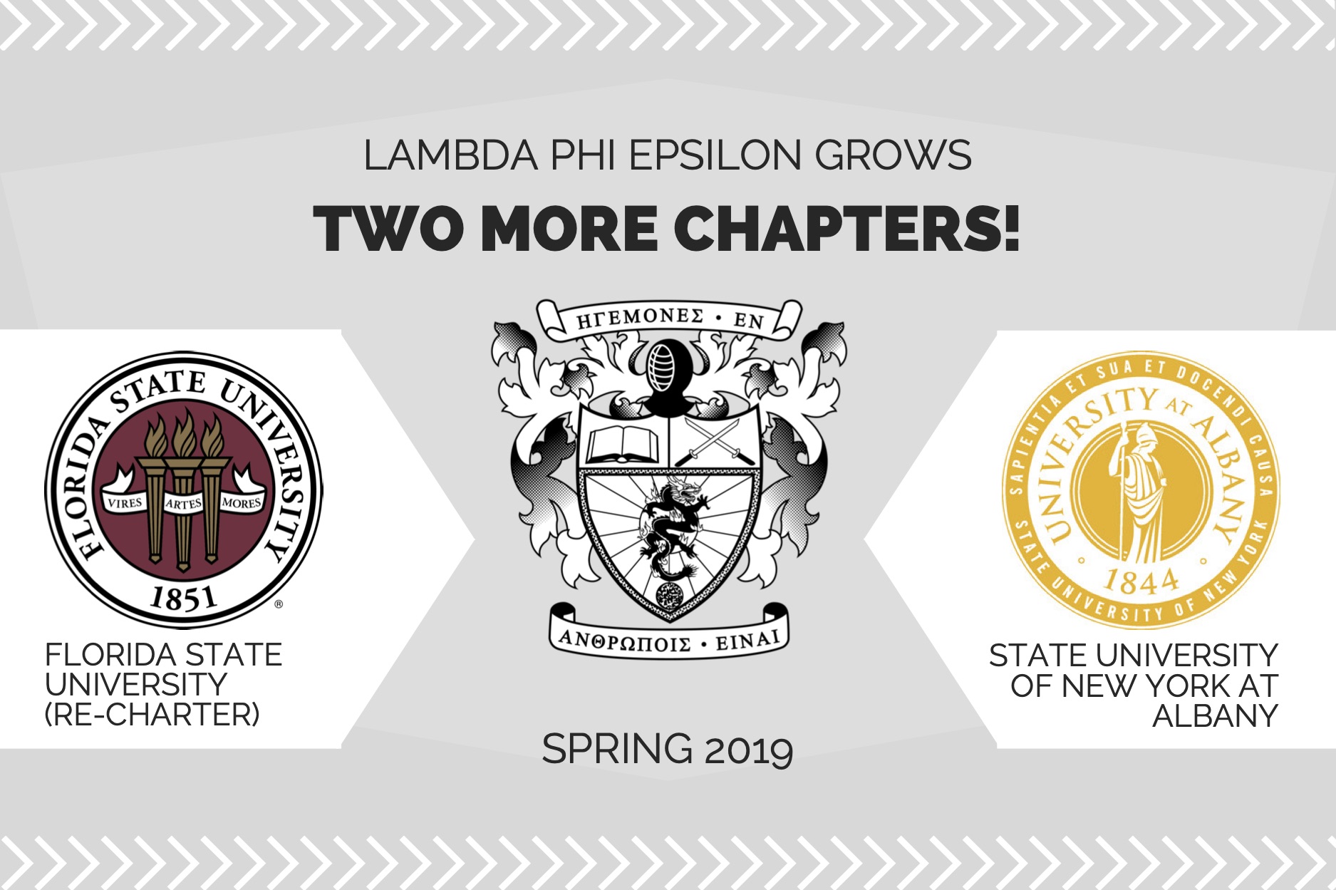 Lambda Phi Epsilon grows two more chapters in Spring 2019